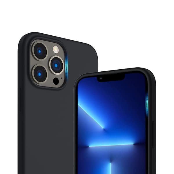 iPhone 13 Pro Max Case - Silicone Rvelon Black