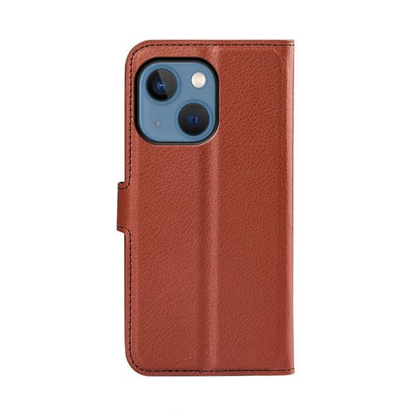 iPhone 14 Plånboksfodral med Stativ - Brun