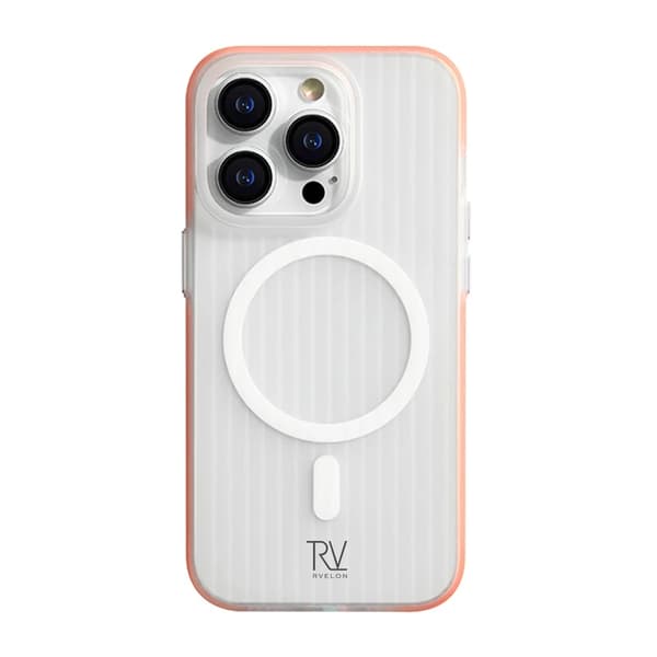 iPhone 14 Pro Max Mobilskal Korrugerad med Magsafe Rvelon - Orange