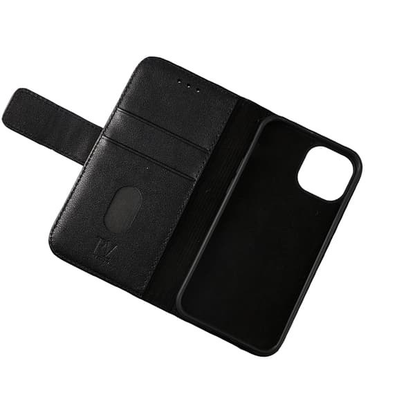 iPhone 13 Mini Plånboksfodral Läder Rvelon - Svart