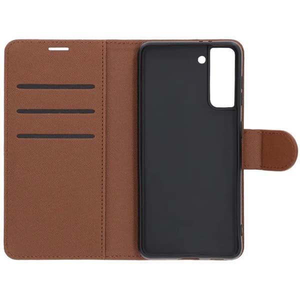 Samsung Galaxy S21 Wallet Case with Stand - Brown