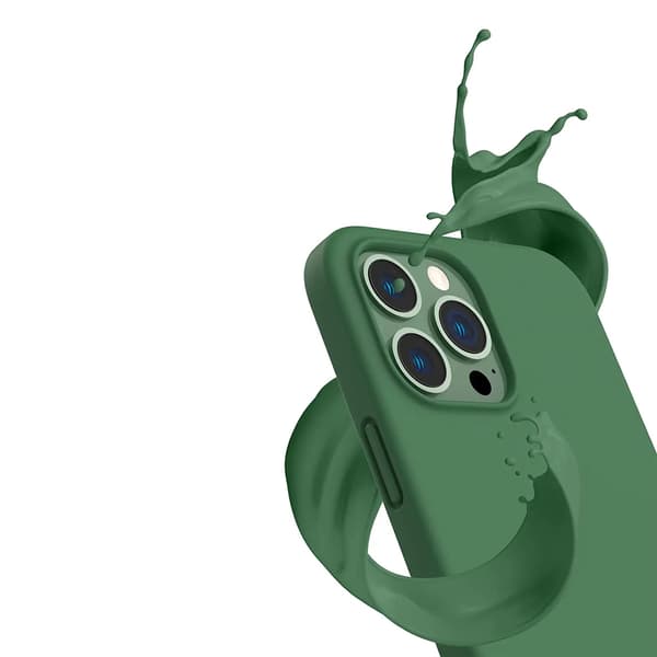 iPhone 14 Pro Silikonskal Rvelon MagSafe - Grön