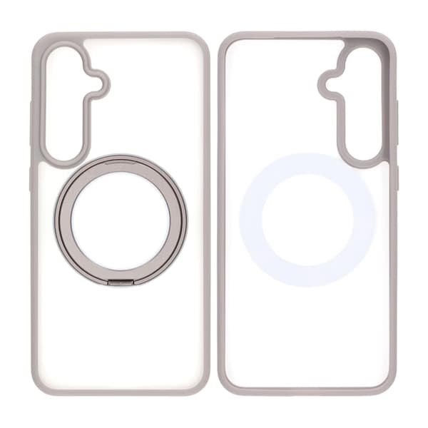 Matte case 360 ​​rotating bracket Mobile Phone Case For Samsung S24 Plus grey