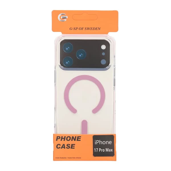 Mobile Case Magnet Double Protection for iPhone 17 Pro Max - Pink