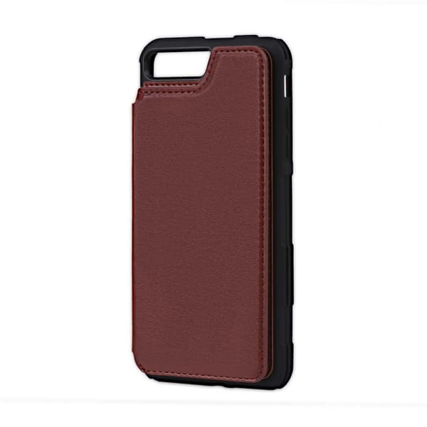 Mobile Case Shockproof Card Slot G-SP for iPhone 7 and 8 Plus - Brown