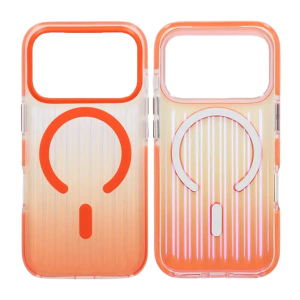 Mobilskal Korrugerad MagSafe för iPhone 17 Pro - Orange