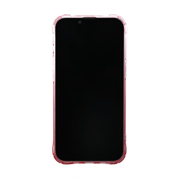 iPhone 14 Plus Shockproof Case with Card Holder - Pink