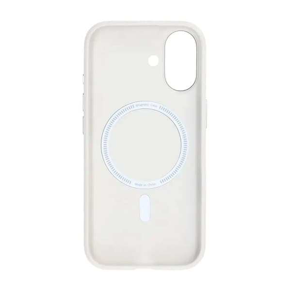 Mobilskal konstläder med Magsafe för iPhone 17 - Vit