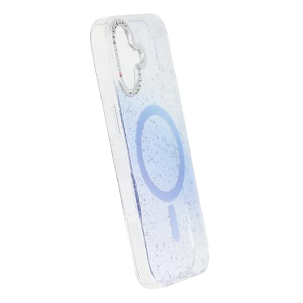 Glitter Diamond Magnetic Case - iPhone 17 Blue