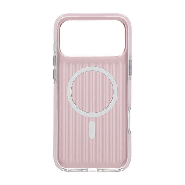Corrugated Magsafe Mobile Case for iPhone 17 Pro Max - Pink