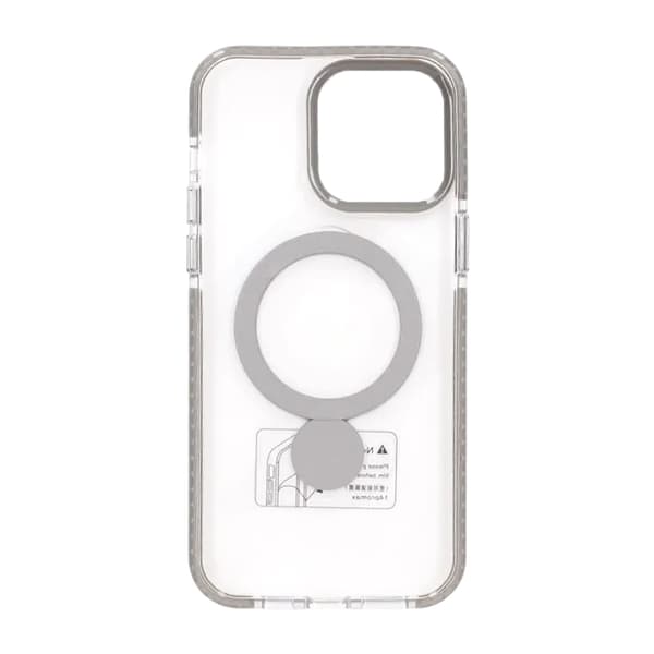 Pindun 360°Rotating Stand Magnetic Case For iPhone 15 Pro Gray