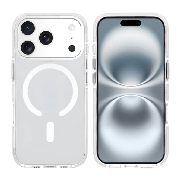 Mobilskal Magnet Dubbelskydd för iPhone 17 Pro - Vit