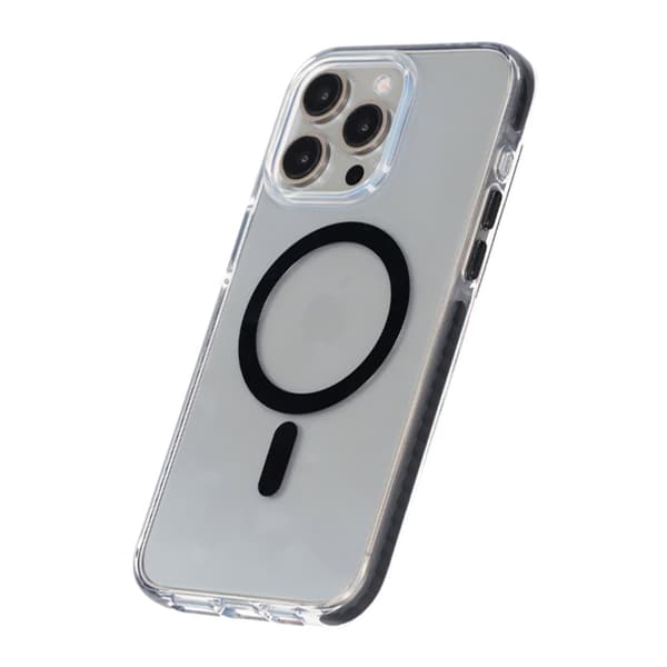 iPhone 15 Pro Mobilskal Magnet Dubbelskydd - Svart