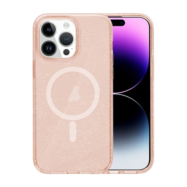 iPhone 15 Pro Max Mobilskal Glitter Magsafe - Guld