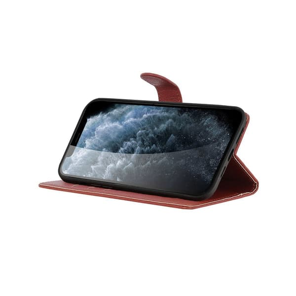 iPhone 13 Pro Plånboksfodral med Stativ - Brun