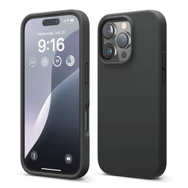 iPhone 16 Pro Max Case - Silicone Rvelon Black