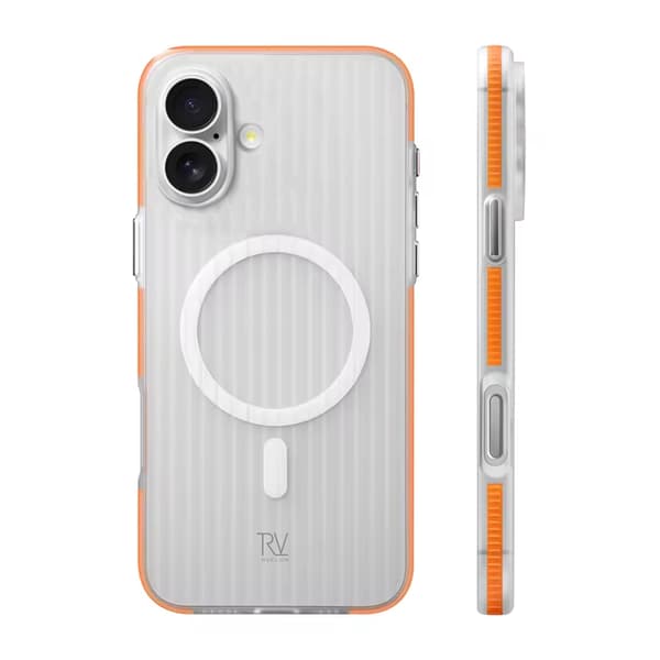 iPhone 17 Case Corrugated with Magsafe Rvelon - Orange