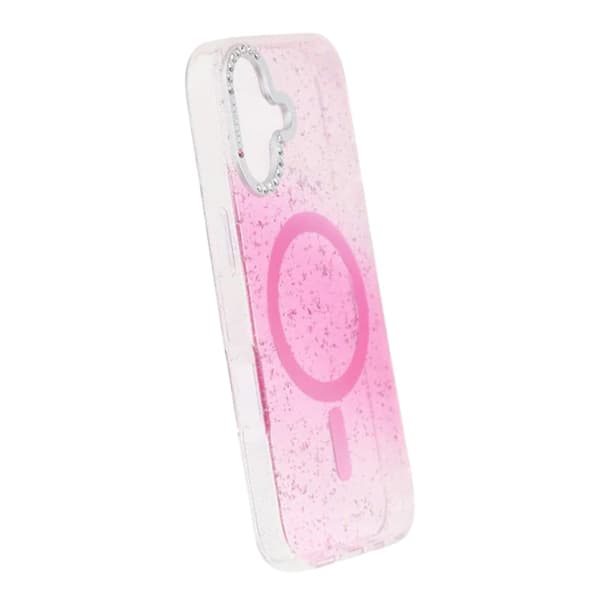 Glitter Diamond Magnetic Case - iPhone 17 Pink