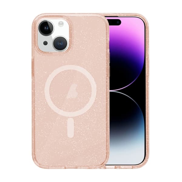 iPhone 13/14 Mobilskal Glitter Magsafe - Guld