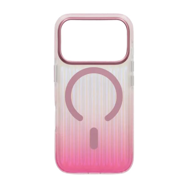 Mobilskal Korrugerad MagSafe för iPhone 17 Pro Max - Rosa