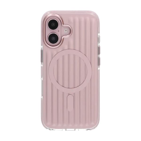 Patterned TPU Case for iPhone 16 with MagSafe - Pink