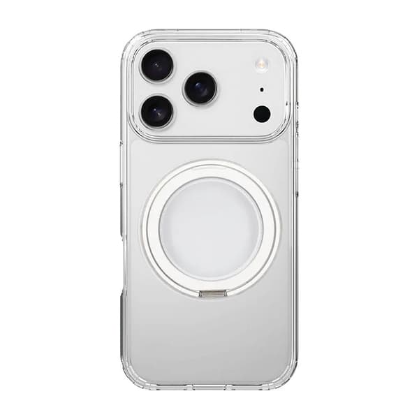 Mobilskal Roterande Magnet Stativ för iPhone 17 Pro - Klar