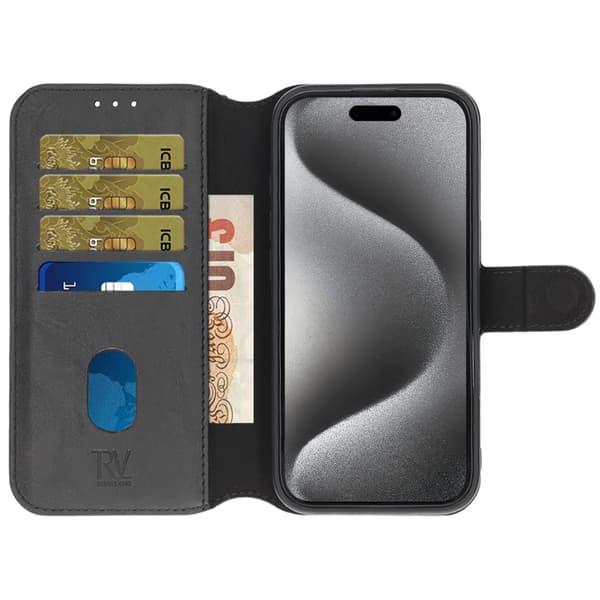 RV Magnetic Wallet Case iPhone 16 Pro Max Black