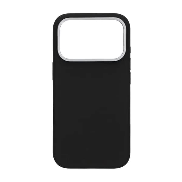 Mobilskal Silikon Magsafe och Statv iPhone 17 Pro Max - Svart