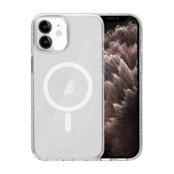 iPhone 11 Hybrid Case With Glitter - Transparent