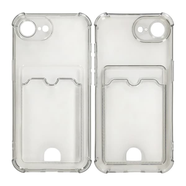 Shockproof Case with Card Holder iPhone 16e - Black