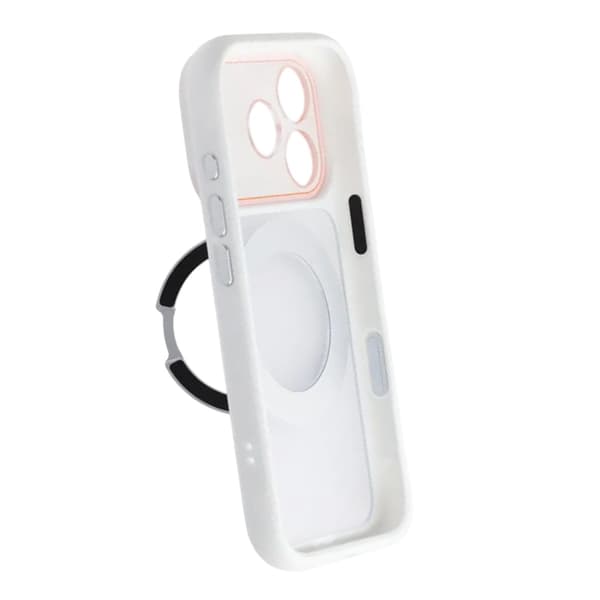 Skal med Roterbart MagSafe-Stativ för iPhone 17 Pro - Vit