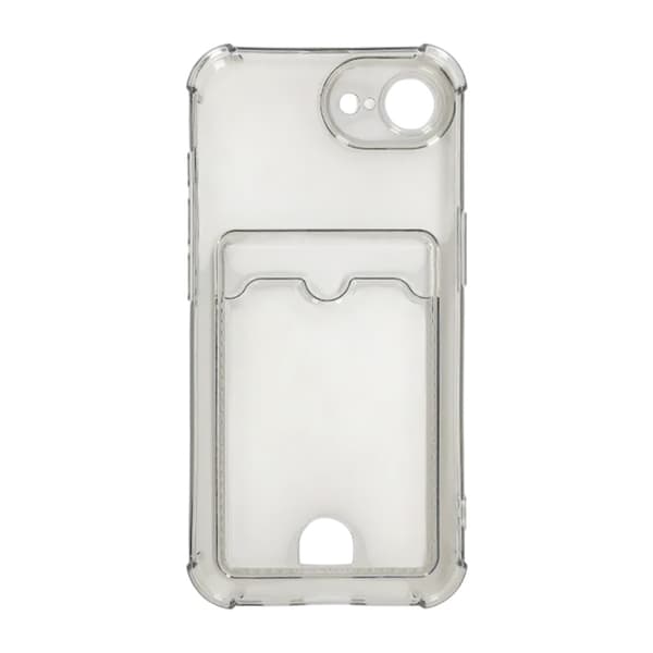 Shockproof Case with Card Holder iPhone 16e - Black