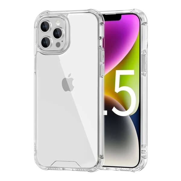 iPhone 15 Pro Max Shockproof Phone Case - Transparent