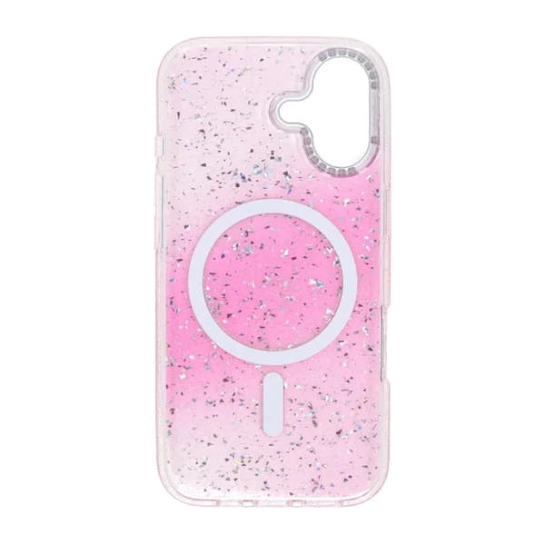 Glitter Diamond Magnetic Case - iPhone 17 Pink