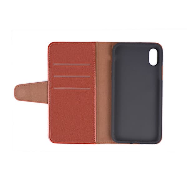 iPhone XS Max Plånboksfodral Stativ och extra Kortfack G-SP -  Brun