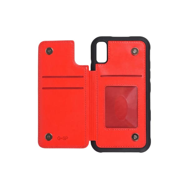 Shockproof Case Card Slot G-SP iPhone XR - Red