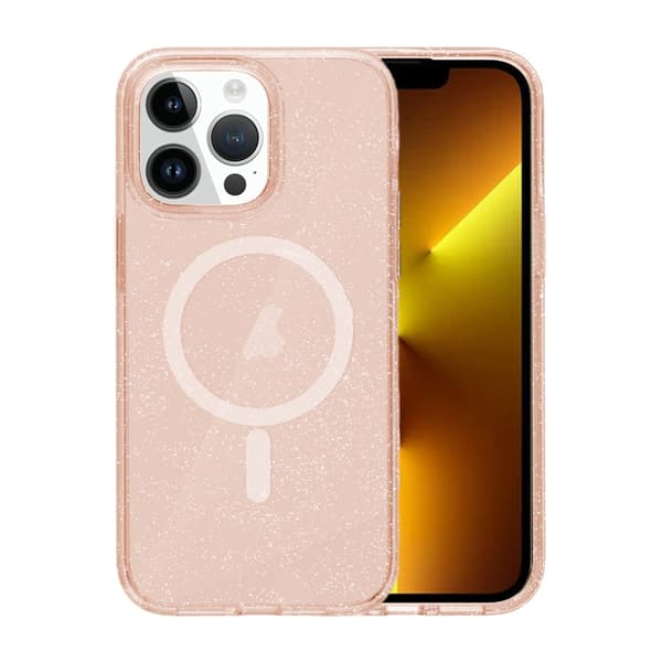 iPhone 13 Pro Max Glitter Magsafe Case - Gold