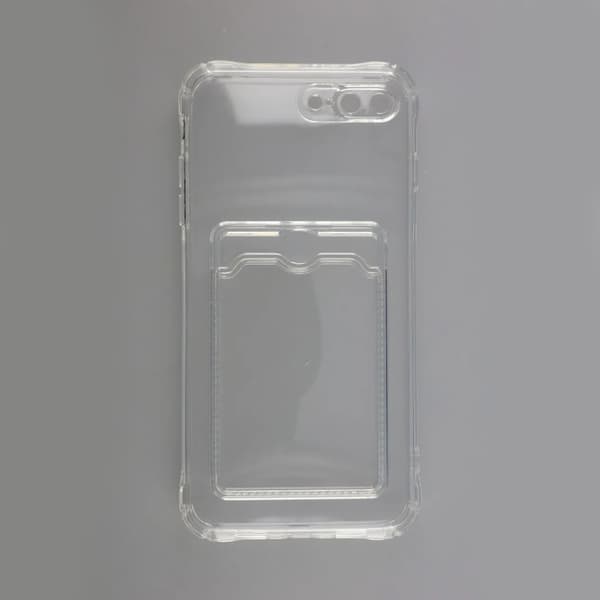 Case Shockproof Card Holder for iPhone 7 and 8 Plus - Clear