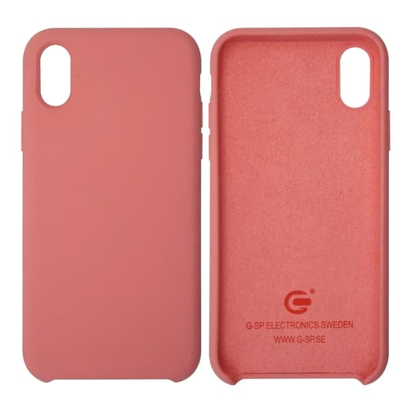 Silicone Mobile Case for iPhone X and XS - Pink