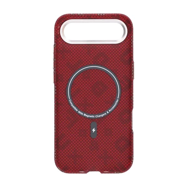 Gilded Magnetic Case For iPhone Air Letter Red