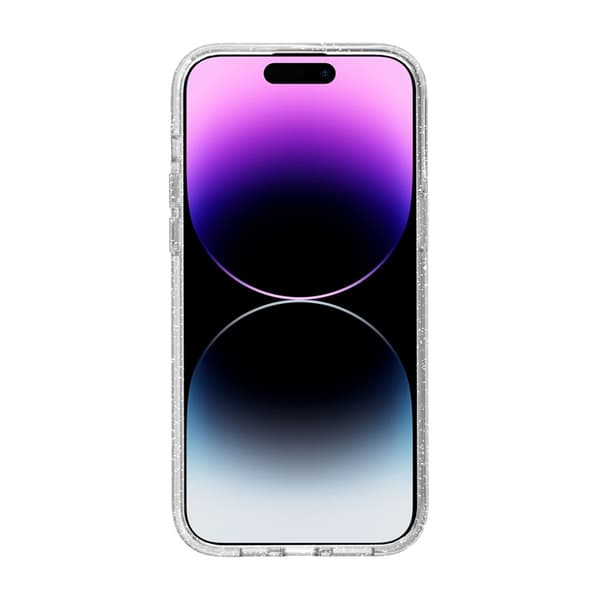 iPhone 14 Pro Max Mobile Case Shockproof with Glitter - Transparent