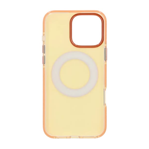 Iridescent Shockproof Case with 360 degree Rotatable Kickstand For iPhone 16 Pro Orange