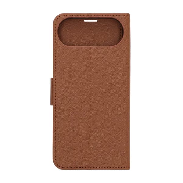 Plånboksfodral med stativ till iPhone Air - Brun