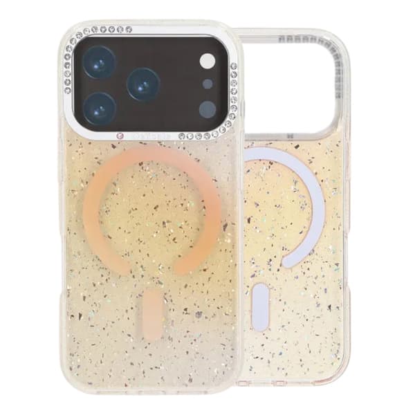 Glitter Diamond Magnetic Case - iPhone 17 Pro Max Gold