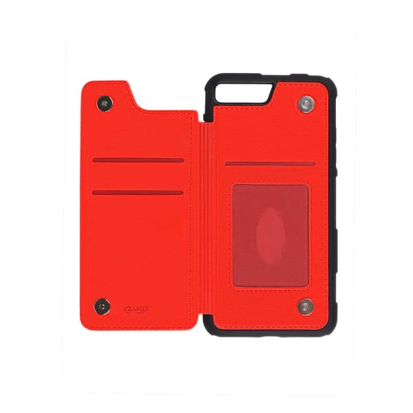 Mobile Case Shockproof Card Slot G-SP for iPhone 7 and 8 Plus - Red
