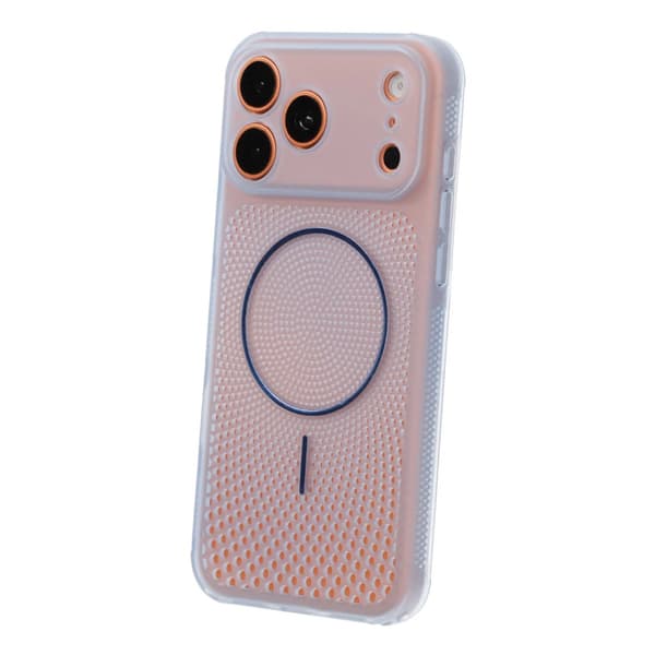 Magnetic Mesh Cooling Phone Case For iPhone 17 Pro Max/18 Pro Max Blue