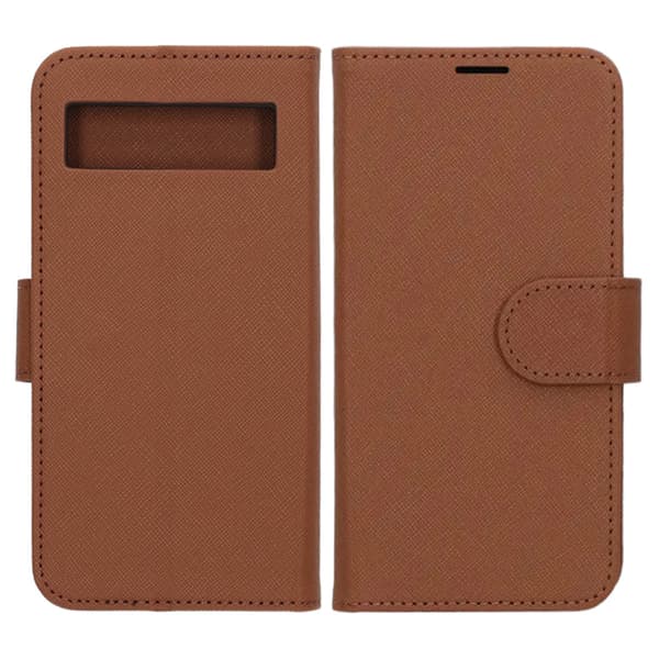 Google Pixel 8A Wallet Case with Stand - Brown