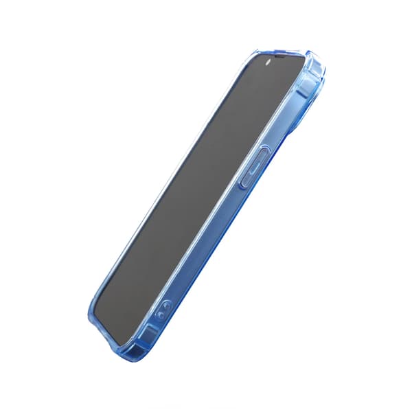 iPhone 14 Plus Shockproof Case with Card Holder - Blue