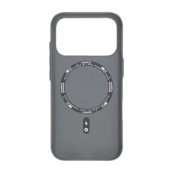 Korrugerat Skal med Magsafe för iPhone 17 Pro Max - Grå