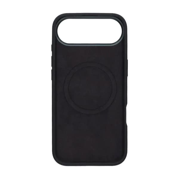 Silicone Mobile Case with Camera Metal Frame for iPhone Air - Black